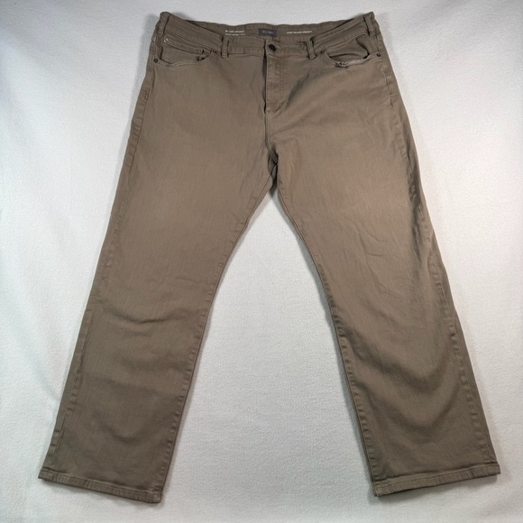 DL1961 Jeans Mens 44x30 Tan Avery Relaxed Straight High Rise Stretch - Picture 1 of 16